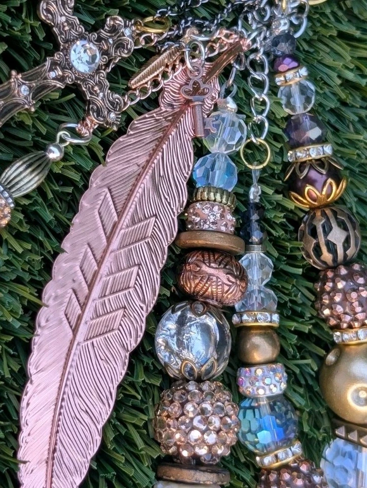 CHRISTIAN BIBLE FE Bolso de Mano Joyería Dije Personalizado Llavero Monedero Bling MK, DB Foto 4 de 4