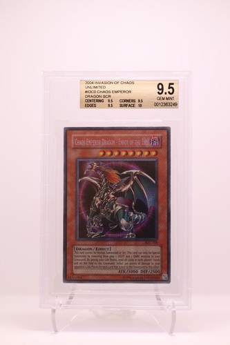 2004 YGO IOC-000 Chaos Emperor Dragon Secret Rare BGS 9.5 (Gem Mint) 12363249