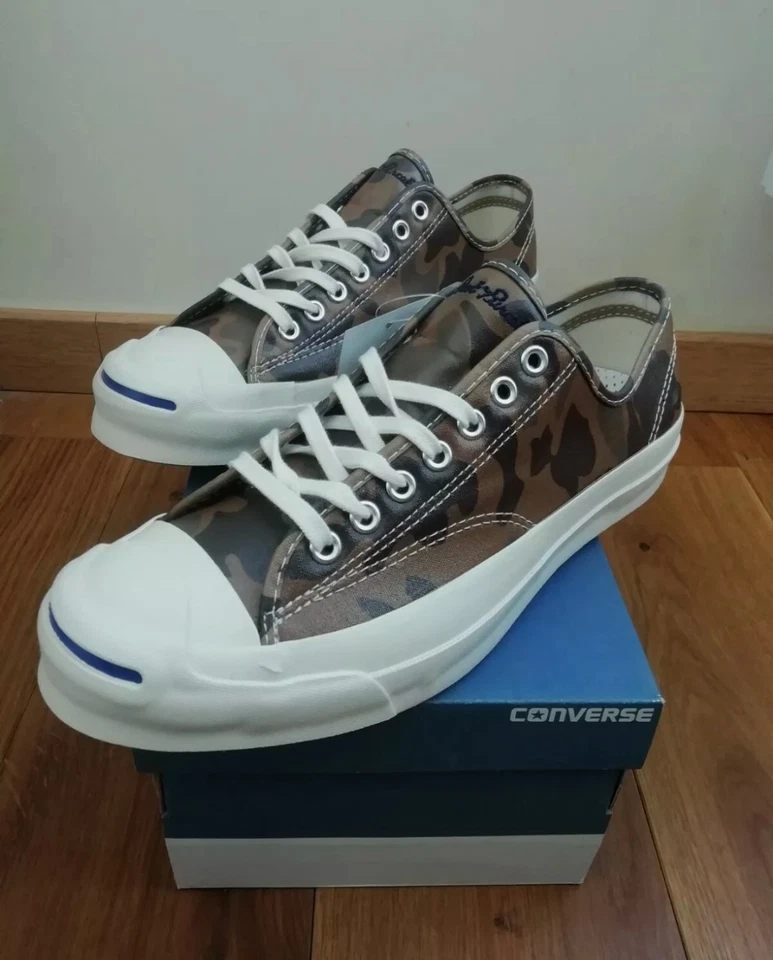 CONVERSE – Jack Purcell Camo Blanche Mixte – Taille 39 - Photo 1/4