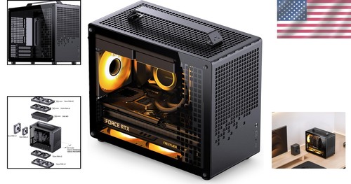 Compact JONSPLUS Z20 Mini Tower PC Case - High-Performance, Detachable Handle - Picture 2 of 9
