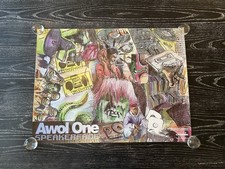RARE AWOL ONE SPEAKERFACE - 24x18 - UNDERGROUND HIP HOP - CLUB POSTERS -  DJ RAP