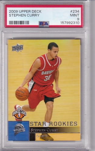 2009 Upper Deck Stephen Curry RC PSA 9