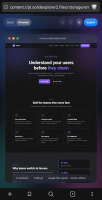 [HTML] Professional Website Editor & Builder | Works Fully OFFLINE ONE HTML FILE - Image 1 of 4