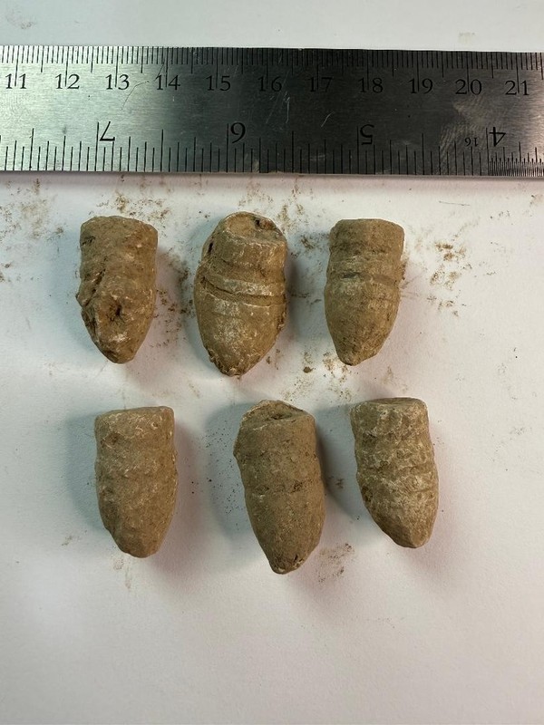 Lot Of 6 Dug Civil War Bullets found in VIRGINIA Lot #3A