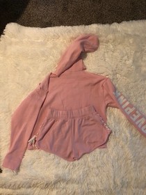 Victoria&rsquo;s Secret PINK Open Shoulder Hoodie and Matching Shorts XS