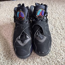 Nike Air Jordan 8 Retro Aqua Negro Púrpura Verde azulado 2015 Para hombres Talla 10.5 305381-025
