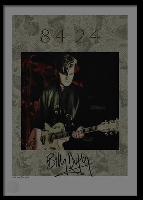 The Cult - Billy Duffy Signed Limited Edition A2 Print with Plectrum - Rare