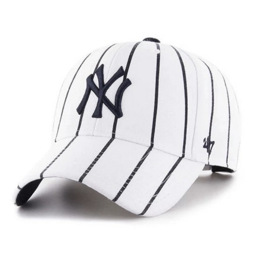 New York Yankees MLB '47 Brand White Pinstripe Two Tone MVP Adjustable Hat