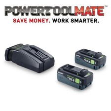 Festool 578898 18V 2xTBX8/SCA16 Energy Set 2 x Tabless 8.0ah Batteries & Charger