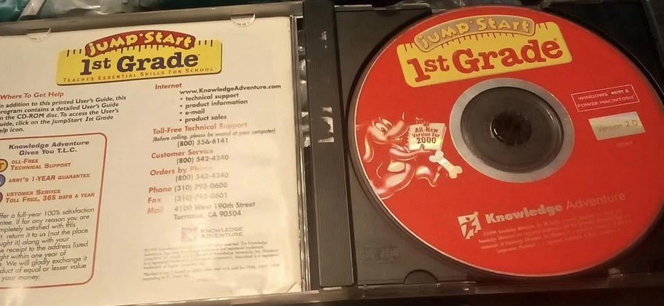 Just Start 1st Grade PC CD Rom Game-Rare Original Classic Version 1995 - Image 2 of 3