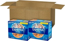 Tampax Pearl Tampons with LeakGuard Braid, Super Plus Absorbency, 100 Count
