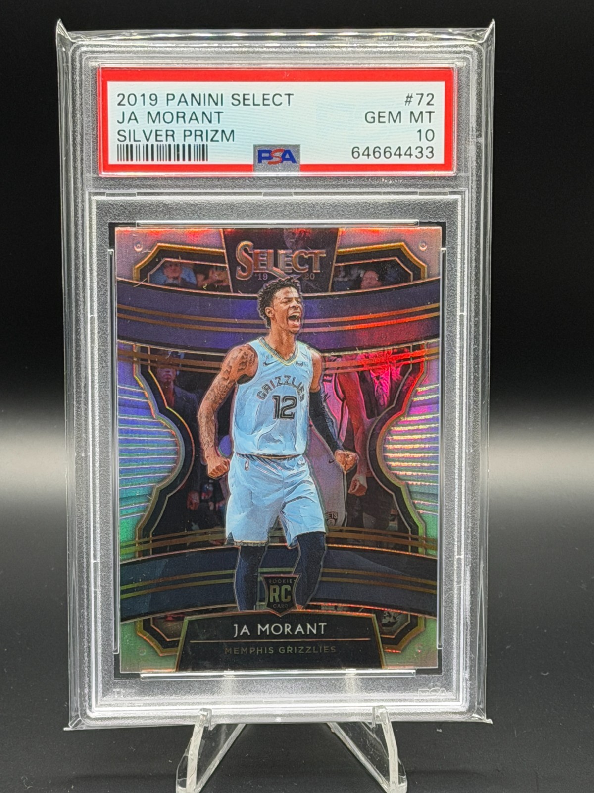 Ja Morant 2019-20 Panini Select Silver Prizm #72 RC Rookie PSA 10 Gem Mint