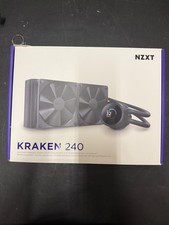 NZXT Kraken 240 RL-KN240-B1 240mm AIO LCD CPU Cooler Used w/ Some Parts