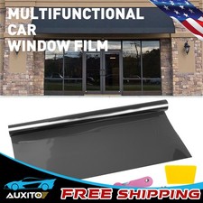Black 10ft Roll Uncut Window Tint Film 25 Vlt For 20 X 10ft Car Glass