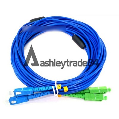 5M Armored Cable SC/UPC-SC/APC Single-Mode 9/125 Duplex Fiber Optic Patch Cord @