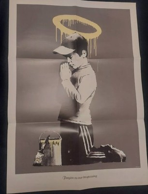 Banksy ''Forgive Us Our Trespassing'' - Don't Panic A2 Poster