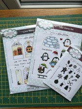 Creative Expressions Christmas/Seasonal themed clear Rubber Stamps. New.