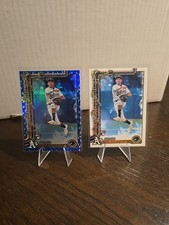 2025 Topps Holiday - Jacob Wilson #H4 Blue Holiday Lights (RC) With Base