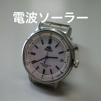 Orient Wv0121Se Analog Solar Men Out Of Print Precious Sapphire Glass Radio Men