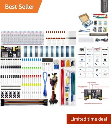 Comprehensive Arduino & Raspberry Pi Electronics Kit - 400+ Components Included