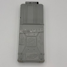 Nerf Zombie Strike 12 Round Dart Clip Magazine Gray Ammo Cartridge