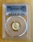 1963 PCGS PR68 CAM Roosevelt Dime 10C Proof PR68CAM Luster
