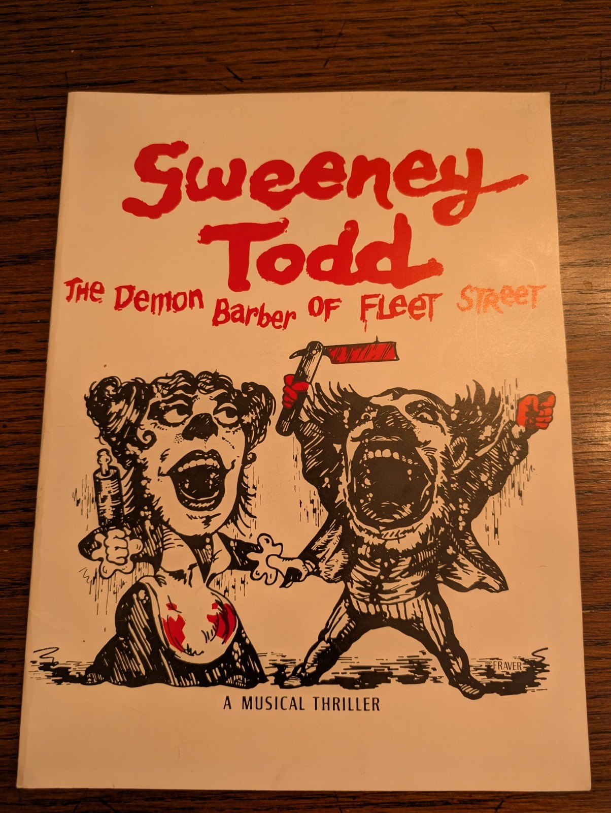 Angela Lansbury & Len Cariou  "Sweeney Todd"  Souvenir Program  1980 Sondheim