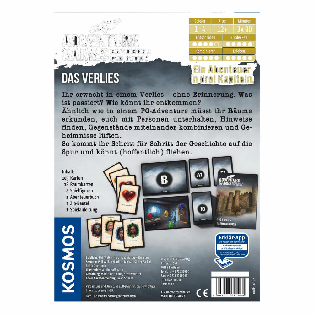 Thumbnail - Kosmos Adventure Games Das Verlies Abenteuerspiel Gesellschatsspiel Ab