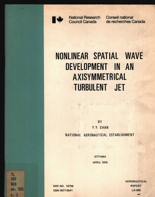 Nonlinear Spatial Wave Development in an Axisymmetrical Turbulent Jet 081821WEEB