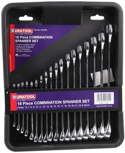 Combinaison Clé Set 18 Pièce 6-24MM - D03080