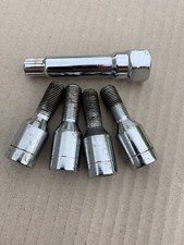 Alfa Romeo / Fiat Locking Wheel Bolt Nuts Chrome Socket Type