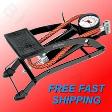 Slime 2061-A Foot Pump Tire Inflator - Bicycle Basketball Football Soccer Volley