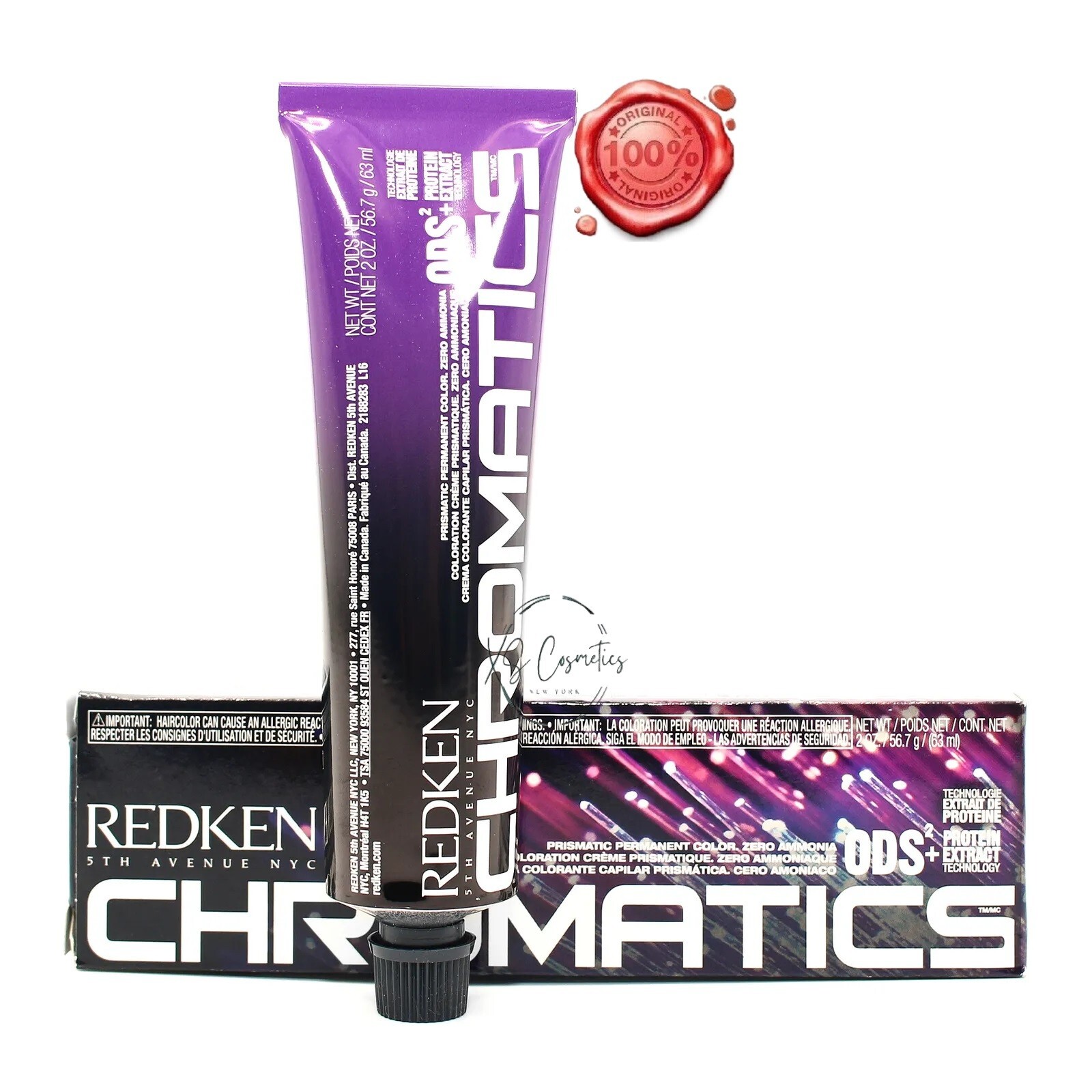 СТОЙКАЯ КРАСКА ДЛЯ ВОЛОС REDKEN CHROMATICS PRISMATIC С НУЛЕВЫМ СОДЕРЖАНИЕМ АММИАКА 2 УНЦИИ 3090₽