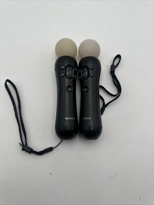 2 x Sony PlayStation Move Motion Controller (CECH-ZCM1U) PS3 PS4 VR Lot of 2