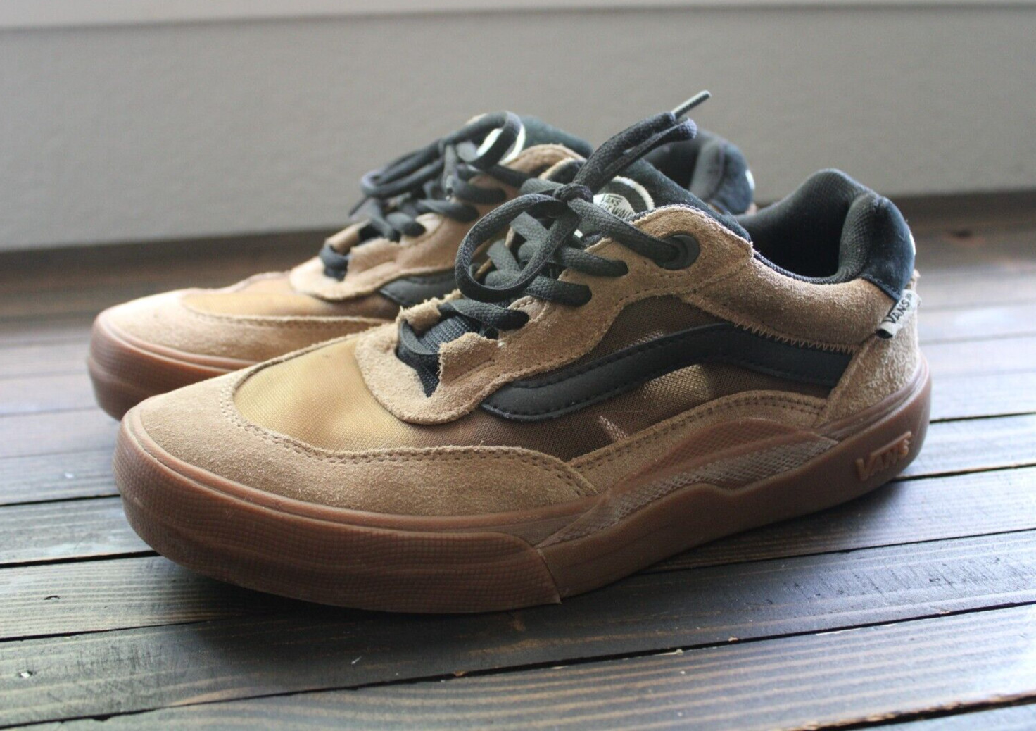 Vans Wayvee Pop Cush Waffle Cup Skate Shoes Men's Sz Tobacco Brown