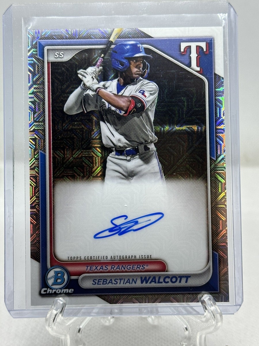 2024 Bowman Chrome Sebastian Walcott On Card Auto #BMA-SW Mojo