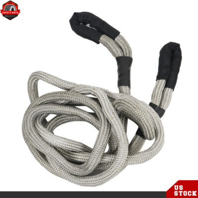 #ad 30840 LBS Recovery Kinetic Tow Rope Energy Truck Tow Snatch Strap 7 8quot; x 20ft $35.37