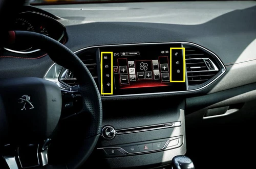 Peugeot 308 replacement touch screen for LCD  display 9811486280