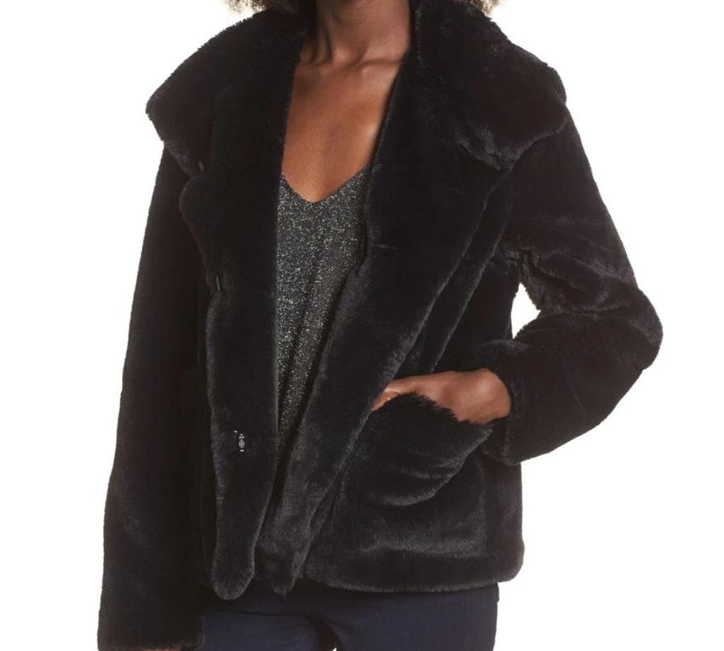 Leith faux deals fur jacket