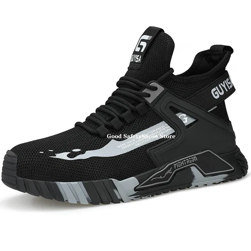 Stahlkappe Arbeit Sicherheitsstiefel Herren Outdoor Schuhe Pannensicher High Top Sneaker - Bild 14 von 32
