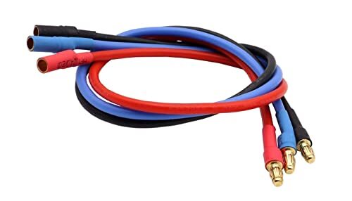 YUNIQUE Italia 3 Pezzi Cavo Prolunga 16AWG 30 Cm Banana 3.5mm per RC (c4V)