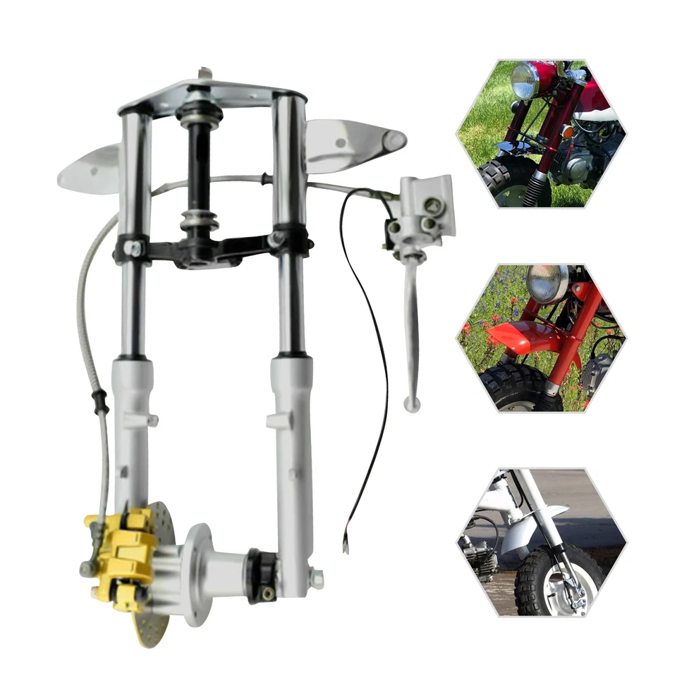 Z50 Front Forks Shock Absorber w/ Disc Brake Assembly Fits Honda Z50 Monkey Bike - Image 3 of 4