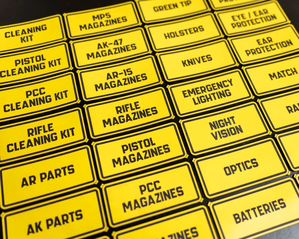 Misc. Various Ammo Can Label Stickers - Organize Your Ammo Can Storage - Image 4 of 4