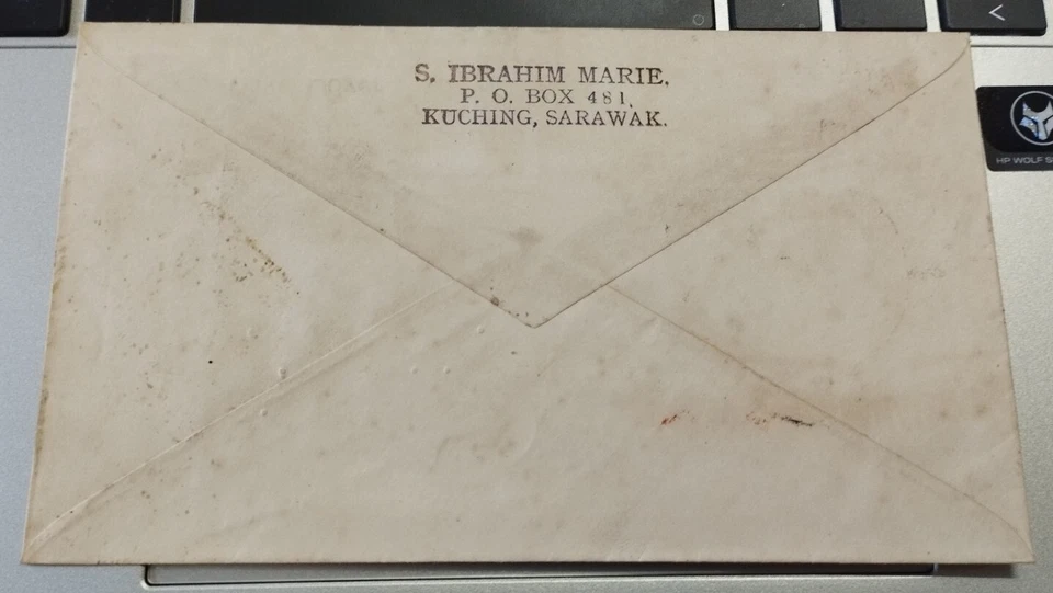 Sarawak Flag Malaysia Map Design Kuching chop 1963 Merdeka 3v stamp Private FDC - Image 3 of 4