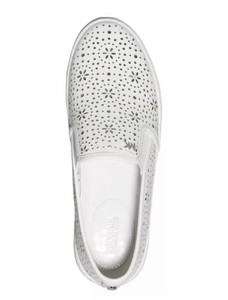 mk white slip on sneakers