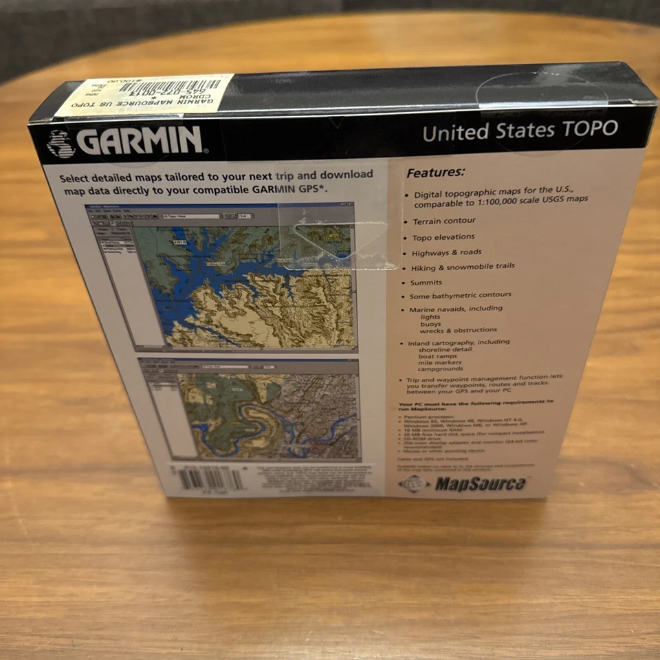 GARMIN MapSource UNITED STATES TOPO v3.02 CD-ROM Maps NOS - Sealed - Image 2 of 4