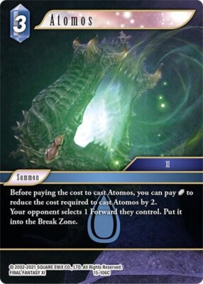 Atomos Foil - 15-106C NM - Final Fantasy