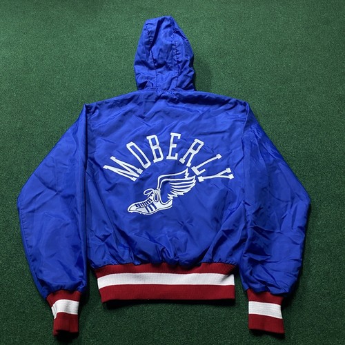 Vintage P Wing Track Jacket Mens S Blue 80S 90S Track Field Pullover 1/4 Zip USA - 第 1/9 張圖片