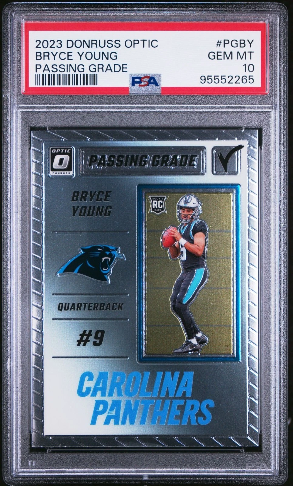 Bryce Young Panini Donruss Optic Passing Grade #PGBY Base