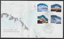 Canada #1960a-d, UN International Year of Mountains, First Day Cover, FDC 2002